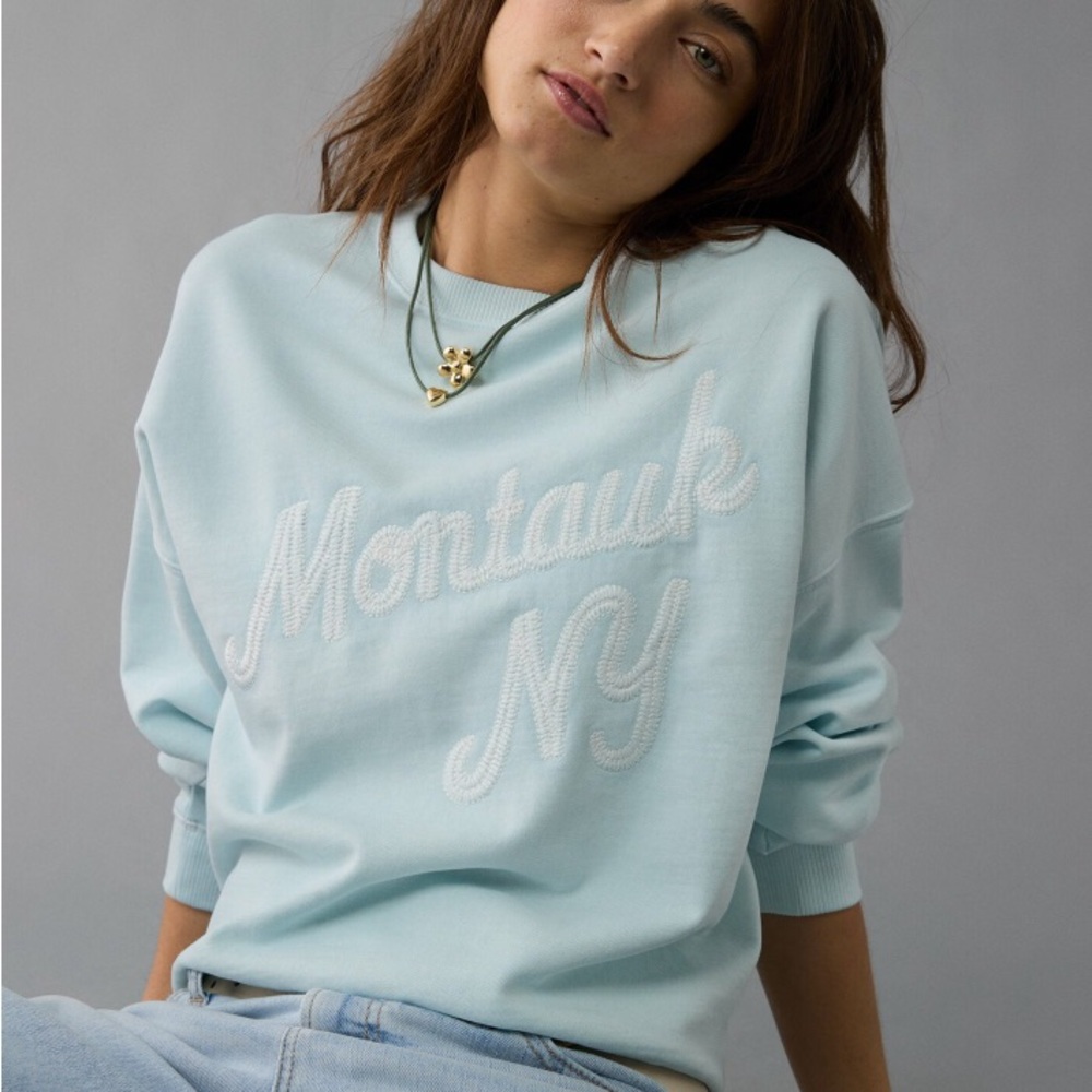 Light Blue Montauk Sweatshirt BNWT